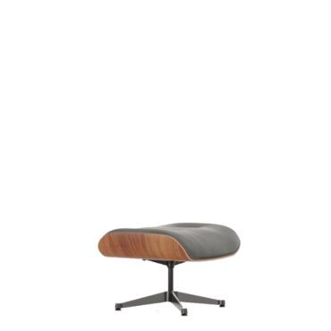 Vitra Lounge chair Ottoman Ciliegio americano grigio umbra base lucido lati neri longho design palermo