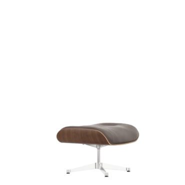 Vitra Lounge chair Ottoman Noce nero pigmentato castagna base lucido longho design palermo