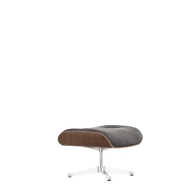 Vitra Lounge chair Ottoman Noce nero pigmentato cioccolato base lucido longho design palermo