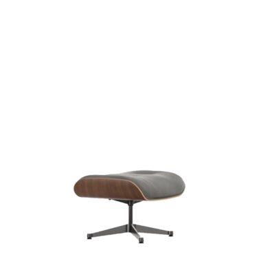 Vitra Lounge chair Ottoman Noce nero pigmentato grigio umbra base lucido lati neri longho design palermo