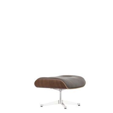 Vitra Lounge chair Ottoman Noce nero pigmentato marronre base lucido longho design palermo