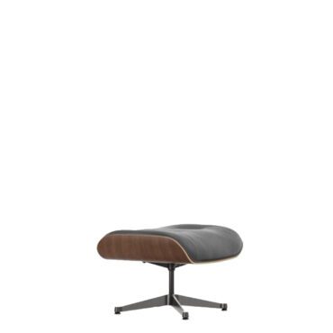 Vitra Lounge chair Ottoman Noce nero pigmentato nero base lucido lati neri longho design palermo