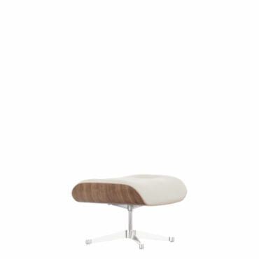 Vitra Lounge chair Ottoman Noce pigmentato bianco neve base lucido longho design palermo