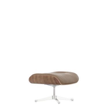 Vitra Lounge chair Ottoman Noce pigmentato bianco oliva base lucido longho design palermo