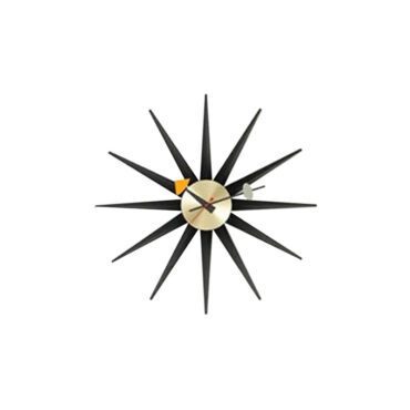 Vitra Orologio Sunburst Nero Ottone Longho Design Palermo