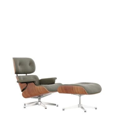 Vitra Poltrona Lounge Chair & Ottoman h84 Ciliegio americano cachi base lucido longho design palermo