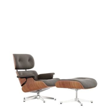 Vitra Poltrona Lounge Chair & Ottoman h84 Ciliegio americano marrone base lucido longho design palermo