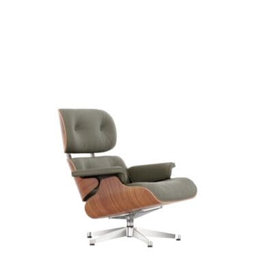 Vitra Poltrona Lounge Chair h84 Ciliegio americano cachi base lucido longho design palermo