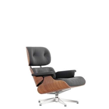 Vitra Poltrona Lounge Chair h84 Ciliegio americano cioccolato base lucido longho design palermo