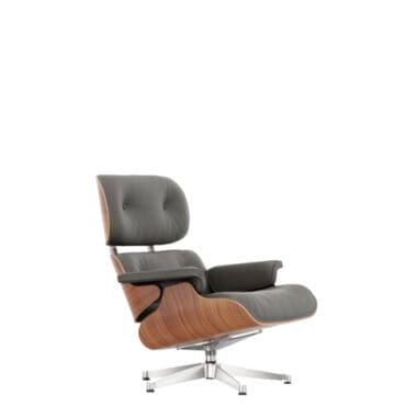 Vitra Poltrona Lounge Chair h84 Ciliegio americano grigio umbra base lucido longho design palermo