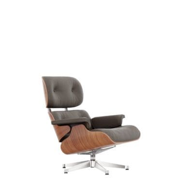 Vitra Poltrona Lounge Chair h84 Ciliegio americano marrone base lucido longho design palermo