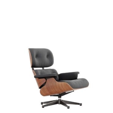Vitra Poltrona Lounge Chair h84 Ciliegio americano nero base lucido lati neri longho design palermo