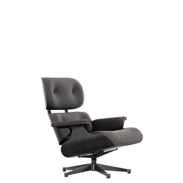 Vitra Poltrona Lounge Chair h84 Frassino nero cioccolato base nero longho design palermo