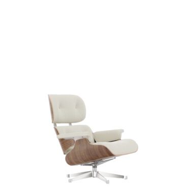 Vitra Poltrona Lounge Chair h84 Noce pigmentato bianco neve base lucido longho design palermo