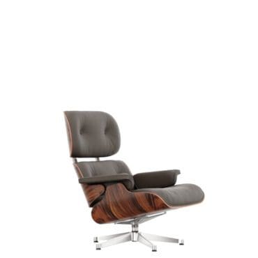 Vitra Poltrona Lounge Chair h84 Palissandro Santos Pelle L40 marrone longho design palermo