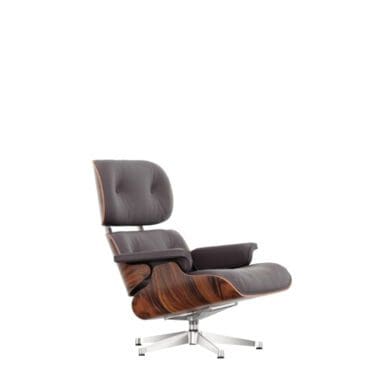 Vitra Poltrona Lounge Chair h84 Palissandro Santos Pelle L40 prugna longho design palermo