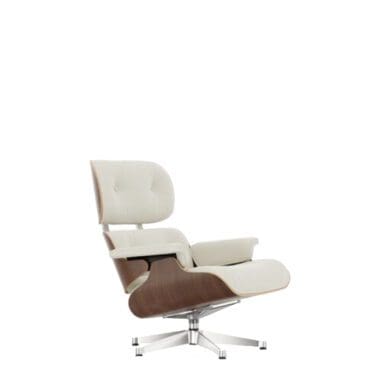 Vitra Poltrona Lounge Chair h84 noce nero pigmentato neve base lucido longho design palermo