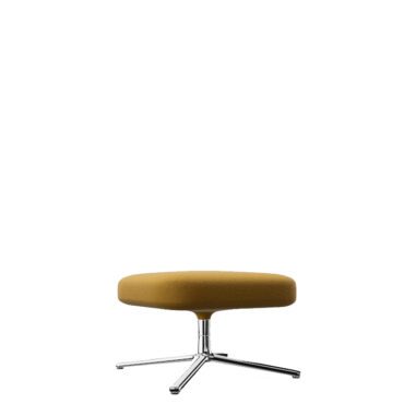 Vitra Repos Ottoman Base lucido Tessuto volo giallo colza longho design palermo