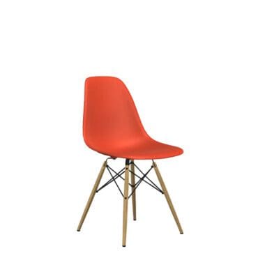 Vitra Eames Plastic Chair DSW Acero Arancione Longho Design Palermo