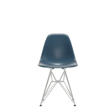 Vitra Sedia Eames DSR base cromo scocca blu marino Longho Design Palermo