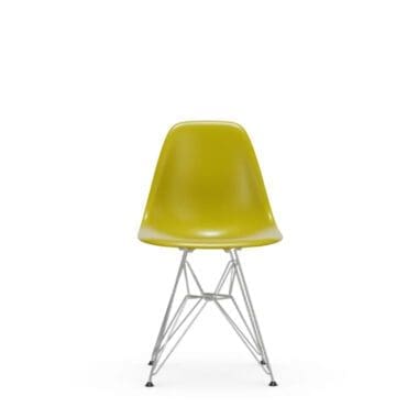 Vitra Sedia Eames DSR base cromo scocca senape Longho Design Palermo