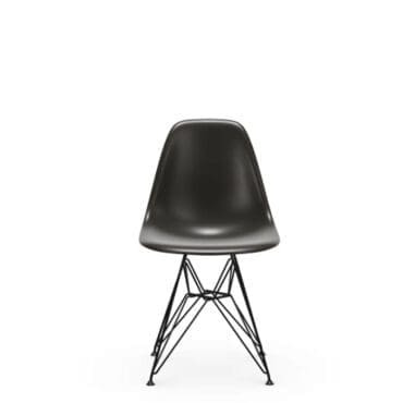 Vitra Sedia Eames DSR base nera scocca nero intenso Longho Design Palermo