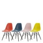 Vitra Set di 4 Sedie Seames Plastic Chair DSW Acero Nero Multicolore Longho Design Palermo