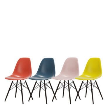 Vitra Set di 4 Sedie Seames Plastic Chair DSW Acero Nero Multicolore Longho Design Palermo
