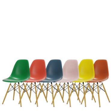 Vitra Set di 6 Sedie Seames Plastic Chair DSW Acero Giallo Multicolore Longho Design Palermo
