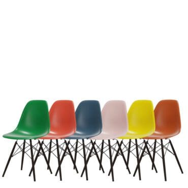 Vitra Set di 6 Sedie Seames Plastic Chair DSW Acero Nero Multicolore Longho Design Palermo