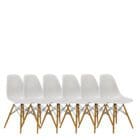 Vitra Set di 6 Sedie Seames Plastic Chair DSW Frassino Bianco Longho Design Palermo