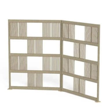 Talenti - Separè Scacco beige H135 set da due pezzi