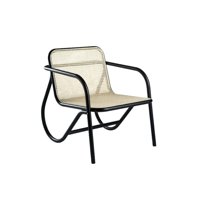 Thonet Lounge chair N 200 faggio laccato nero longho design palermo
