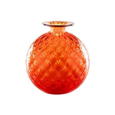 Venini - Vaso Balloton arancio filo rosso
