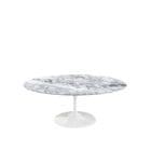 Knoll Tavolino Ovale Saarinen base Bianca top marmo Arabescato L107 longho design palermo