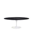 Knoll Tavolo da Pranzo Ovale Saarinen base bianco top Nero Mrquina lucido longho design palermo