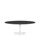 Knoll Tavolo da Pranzo Ovale Saarinen base bianco top Noce ebanizzato longho design palermo longho design palermo
