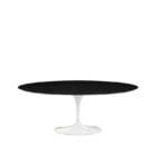 Knoll Tavolo da Pranzo Ovale Saarinen base bianco top laminato nero longho design palermo