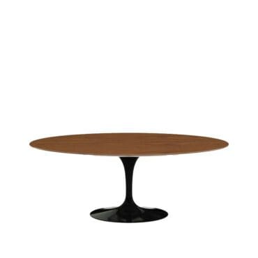 Knoll Tavolo da Pranzo Ovale Saarinen base nero top Noce longho design palermo longho design palermo
