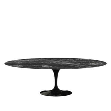 Knoll Tavolo da Pranzo Ovale Saarinen base nero top Portoro lucido L244 longho design palermo