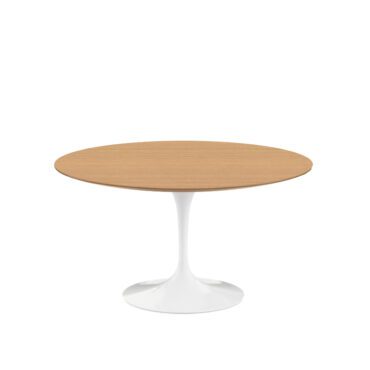 Knoll Tavolo da Pranzo Saarinen base Bianco top Rovere chiaro d137 longho design palermo