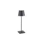 Zafferano Lampada da tavolo Poldina Pro grigio scuro
