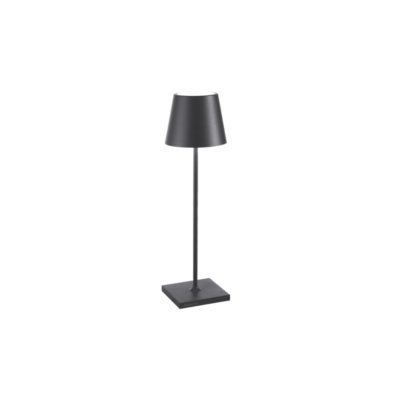 Zafferano Lampada da tavolo Poldina Pro grigio scuro longho design palermo 0 Zafferano Lampada da tavolo Poldina Pro grigio scuro