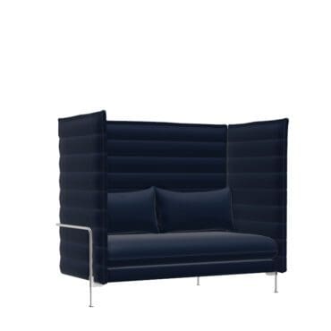 Vitra Divano Alcove Sofa imbottitura lounge tessuto F40 blu scuro longho design palermo