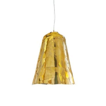 edra - Lampada a sospensione Campana Gold