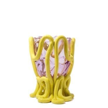 Corsi Design Vaso Indian Summer M lilla giallo fluo Longho Design Palermo