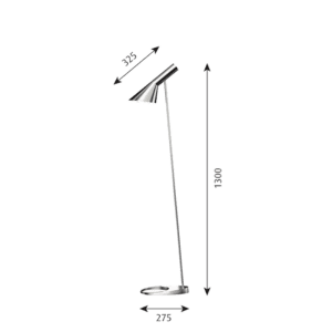 Louis Poulsen Lampada da terra AJ longho design palermo