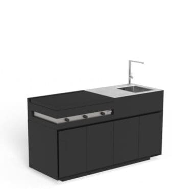 Talenti Cucina Tikal a due moduli black Longho Design Palermo