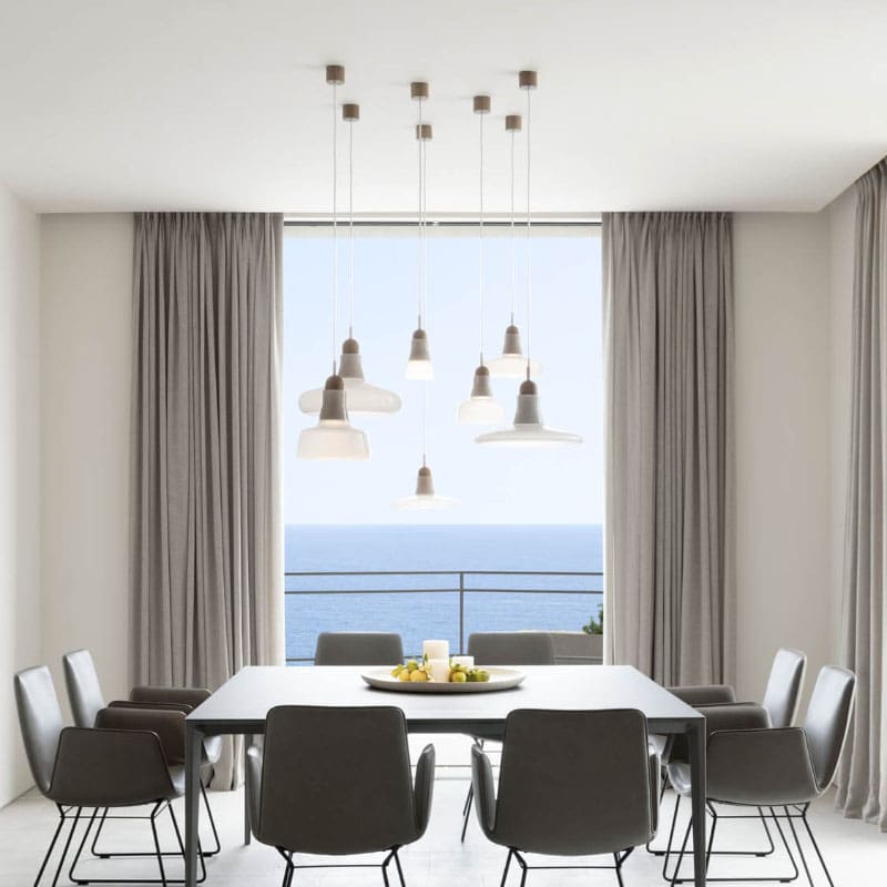 Brokis Lampada a sospensione Shadows XL rovere europeo bianco Longho Design Palermo