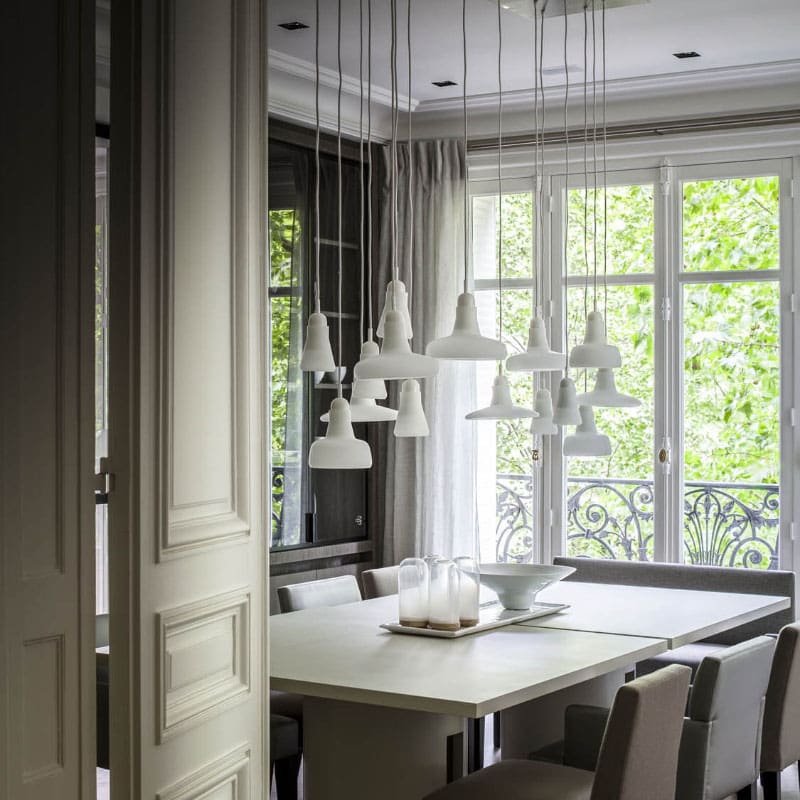 Brokis Lampada a sospensione Shadows rovere europeo bianco Longho Design Palermo